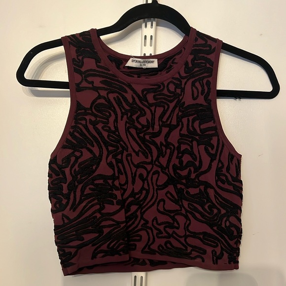 Opening Ceremony Textured Crop Top - Picture 1 of 3